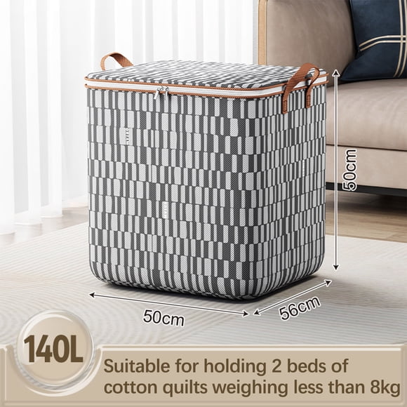 QIPOPIQ Clothes Storage Bag Wardrobe Sorting Storage Box Portable Storage Bag Winter Cup New Year & Christmas Gift Storage Box Winter Clearance Storage Trunks Bag