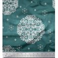 thumbnail image 1 of Soimoi Velvet Fabric Mandala Decorative Print Fabric by Yard 58 Inch Wide, 1 of 3