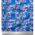 thumbnail image 1 of Soimoi polyester Crepe Fabric Leaves & Buttercup Floral Print Sewing Fabric Yard 42 Inch Wide, 1 of 3