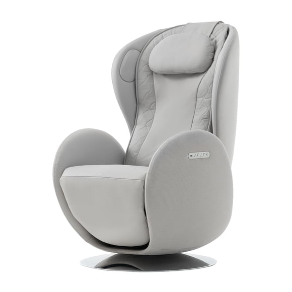 Nouhaus Luna Heated Massage Chair,Full Body Massaging Zero-Gravity Leisure Recliner with Low-Noise 3D Massage and Dual Sound Systems Modern Massage Chairs (Elder White)