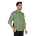 thumbnail image 3 of Bestman Formal Front Button Placket Solid Shirts For Mens Long Sleeve Regular Fit Shirt, 3 of 7