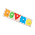 thumbnail image 1 of TISHITA Casse-Têtes Jouets Montessori Tri Cinq Trous Rectangle, 1 of 7