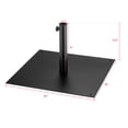 thumbnail image 2 of Gymax Base Carrée Lestée pour Parasol de Patio, Support 40 Lb pour l'Extérieur avec 3 Adaptateurs, 2 of 10