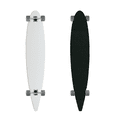 thumbnail image 1 of Moose Pintail 9.75" x 47.75" Longboard Dipped White Complete, 1 of 4