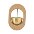 thumbnail image 4 of DOLITY Shopkeepers Bell for Door Opening Creative Wooden for Fridge Entry Barn Door oval, 4 of 7