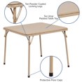 thumbnail image 2 of Table pliante pour enfants, couleur tan, 2 of 6