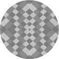 thumbnail image 1 of Ahgly Company Tapis de Zone Rond d'Intérieur Lavable à la Machine, Style Transitionnel, Gris Argenté, 4 Pieds Rond, 1 of 7