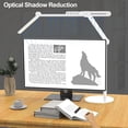 thumbnail image 4 of LED Desk Lamp for Home Office - 24W Architect Table Lamp with Long Swing Arm Corded Electric 1500LM Bright Dimmable Computer Table Light(White), 4 of 9