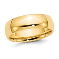 thumbnail image 1 of Mens 10K Yellow Gold 7mm Polished Wedding Band Ring, 1 of 5