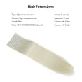 thumbnail image 2 of Amdohai 24in Clip in Hair Extensions 1 Set 6 Pcs 16 Clips High Temperature Fiber Invisible & Secure Clips Double Weft, 60B, 2 of 4