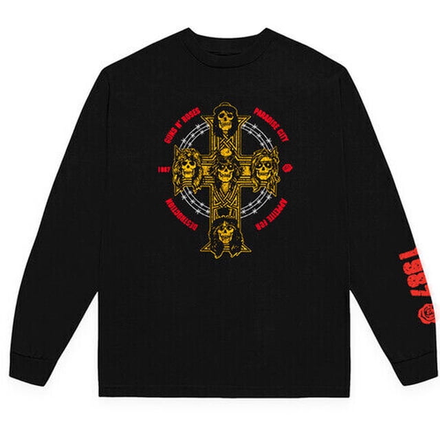 Guns N Roses - Appetite Cross Mens Long Sleeve T Shirt