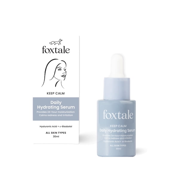 Foxtale Hyaluronic Acid Serum, For Intense 24-Hour Hydration & Redness Repair, Best For Dry, Dehydrated, And Sensitive Skin Types, Men & Women, 30 Ml
