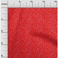 thumbnail image 2 of oneOone Tissu Polyester Lycra Rouge Floral Ditsy Projets de Couture Tissu Imprimé au Mètre 56 Pouces de Large, 2 of 4