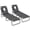 Grey, variant on Outsunny 2PCS Adjustable Outdoor Lounge Chair, Garden Folding Chaise Lounge