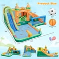 thumbnail image 3 of Gymax Kids Inflatable Water Slide Park w/750W Blower Basketball Rim Wet Dry Combo, 3 of 10