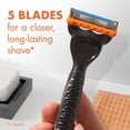 thumbnail image 2 of Gillette Fusion5 Shaving Razor for Men, 1 Razor Handle, 7 Razor Blade Refills, with Lubrication Strip and Precision Trimmer for Men, 2 of 8
