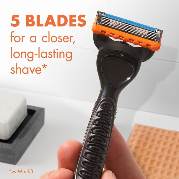 Gillette Fusion5 Shaving Razor for Men, 1 Razor Handle, 7 Razor