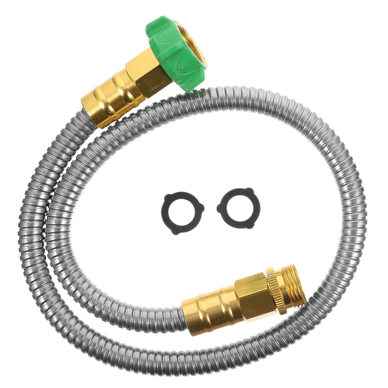 PinesC 1 Set of Stainless Steel Water Hose Garden Hose Connector Flexible Water Hose 3FT