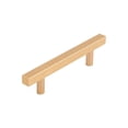 thumbnail image 4 of Era Cabinet Square Pulls,  4-Pack Brushed Gold, 4 of 6