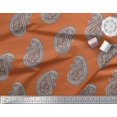 thumbnail image 3 of Soimoi Poly Georgette Fabric Paisley Block Printed Craft Fabric by The Yard 42 Inch Wide, 3 of 3
