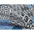 thumbnail image 5 of oneOone Rayon Blue Fabric Geometric Craft Projects Decor Fabric Printed By The Yard 56 Inch Wide, 5 of 5