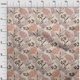 thumbnail image 3 of oneOone Tissu en Coton Cambric Rose Brun Floral Rétro Tissu pour Robe Tissu Imprimé au Mètre 56 Pouces de Large, 3 of 5