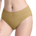thumbnail image 2 of B91xZ sous-Vêtements pour Femmes String Imprimé Uni Coton String Culottes, Kaki L, 2 of 5