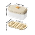 thumbnail image 2 of Ice Cube Tray Set With 56 Grids Spherical Mold Press Release Design For Home Freezer Storage 19.5 cm x 11.5 cm x 11.2 cm Plastic, 2 of 6
