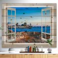 thumbnail image 2 of Design Art - Open Window to Blue Seashore, 2 of 5