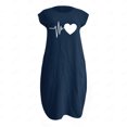 thumbnail image 4 of LSLJS Fashion Women Casual O- Neck Print Plus Size Pocket Dress, 4 of 5