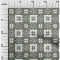thumbnail image 2 of oneOone Cotton Poplin Twill Dusty Green Fabric Geometric Craft Projects Decor Fabric Printed By The Yard 56 Inch Wide, 2 of 4