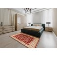 thumbnail image 4 of Ahgly Company Indoor Round Mid-Century Modern SandyBrown Oriental Area Rugs, 5' Round, 4 of 6