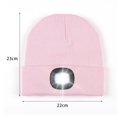 thumbnail image 4 of SUNSIOM Rechargeable LED Bonnet - Hommes Femmes Bonnet Tricoté Chaud Hiver Bonnet pour Intérieur Extérieur, 4 of 8