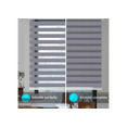 thumbnail image 3 of WYMO Zebra Blinds 61 x 72 INCH - Sheer Horizontal Blinds and Shades for Daytime and Nighttime - Light Filtering Roller Shades for Windows - Blue Grey - Manual Control Stick, 3 of 7