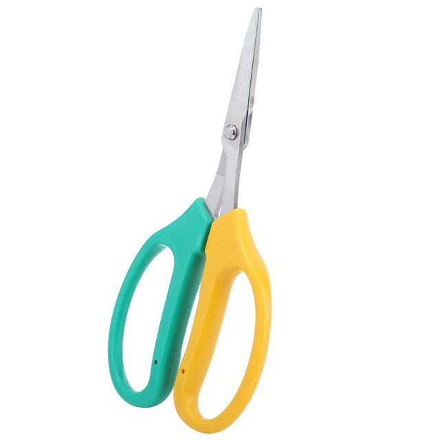 HURRISE Curved Blade Grape Pruning Shears, Bonsai Shears,Curved Blade Grape Pruning Shears Stainless Steel Bonsai Shears Fruit Branch Picking Scissors