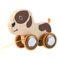 thumbnail image 1 of F Children Wooden Drag Wagon Pull Rope Toy Animal Cart Sensory Educational Fine Motor Skills Development Learning Walking Companion For Kids, 1 of 5