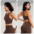 thumbnail image 5 of Yuyuzo Sports Bras for Women Wireless High Support Seamless Stretchy Full Coverage Active Workout Crop Tank Tops, 5 of 5