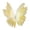 Yellow, variant on KLKCMS Artificial Gauze Butterfly with Standing Base Crafts Fake Wedding Decoration Blue