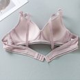 thumbnail image 4 of CHUANK Bras Easter Clearance Summer Fall Woman‘s Printing Gathered Together Daily Bra Underwear No Rims Blue, 4 of 6