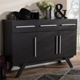 thumbnail image 2 of Baxton Studio Ashfield Wood Top Buffet in Dark Brown, 2 of 11