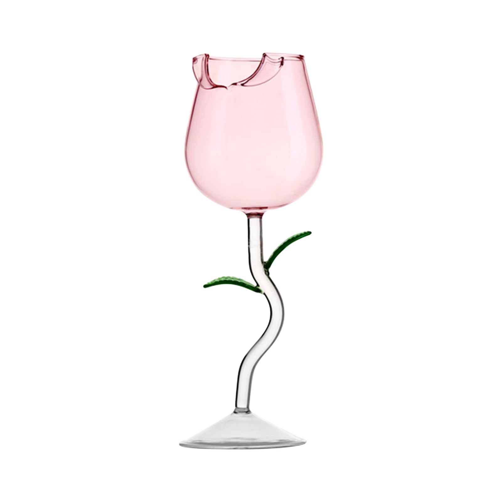 Vaidha Coupe à Vin Rose Rouge Verre Haut de Gamme Coupe à Vin Haute