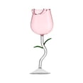 thumbnail image 1 of Tasse à Vin Rose Rouge Verre Haut de Gamme Tasse à Vin Haute, 1 of 2