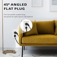 thumbnail image 4 of EP 2 Pack 6 Ft 16/3 Flat Plug Indoor Extension Cord, Black Low Profile Extension Cable, 4 of 7