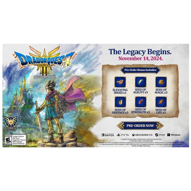 DRAGON QUEST III HD-2D REMAKE (Nintendo Switch) - Walmart.ca