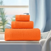 TIMIFIS Bath Towels Set for Bathroom Cotton Thick Soft Absorbent Towel Set of 3 Household Wash Face Gift Towel Swimming Towel