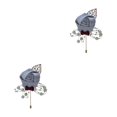 thumbnail image 1 of Youkk Cloth Chic And Stylish Brooch Pin Fashion Statement With Exquisite Piece Modern Minimalist Corsage light grey 2Set, 1 of 6