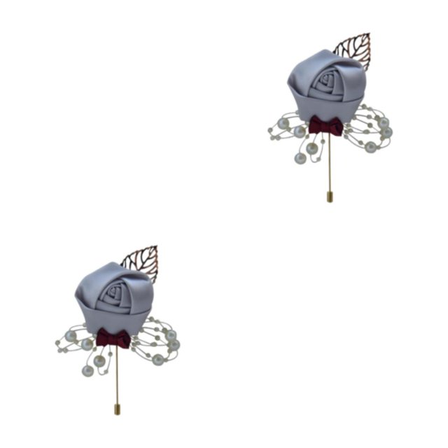 Youkk Cloth Chic And Stylish Brooch Pin Fashion Statement With Exquisite Piece Modern Minimalist Corsage light grey 2Set