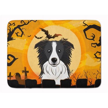 Caroline's Treasures BB1799RUG Halloween Border Collie Tapis en Mousse Mémoire Lavable à la Machine
