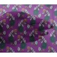 thumbnail image 4 of oneOone Viscose Chiffon Fabric Leaves & Floral Block Decor Fabric Printed BTY 42 Inch Wide, 4 of 4