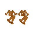 thumbnail image 4 of Gupgi 2 Pcs Tenues de Noël pour Fillettes 0-4 Ans Boutons Ric-Rac Hauts à Manches Longues et Pantalons Évasés, 4 of 8